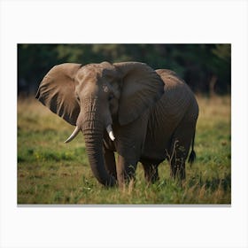 Elephant In The Wild 1 Canvas Print