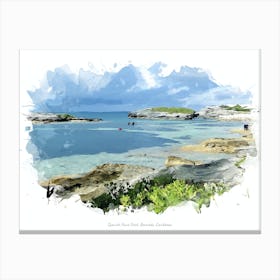 Spanish Point Park, Bermuda, Caribbean Canvas Print