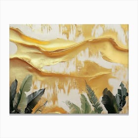 Gold Leaf Painting Canvas Print