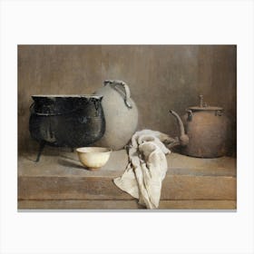 Vintage Kitchen Still Life Canvas Print