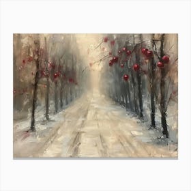 Winter Road Canvas Print