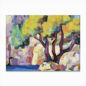 Tree By The Water Canvas Print