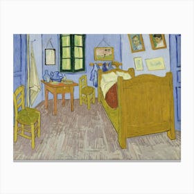 Vincent Van Gogh, Slaapkamer Te Arles, Bedroom In Arles, Third Version, 1889. Canvas Print