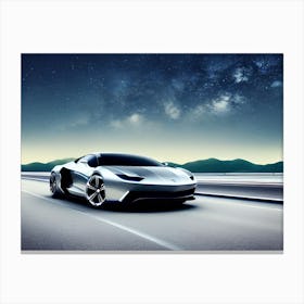 Futuristic Sports Car 14 Canvas Print