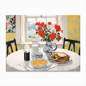 Sunday Breakfast - expressionism Canvas Print