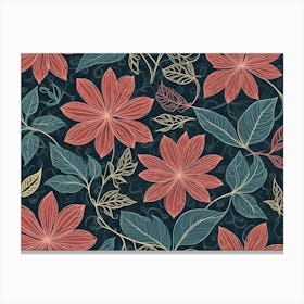 Floral Pattern 14 Canvas Print