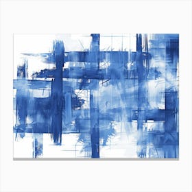 Abstract Blue Painting 22 Canvas Print