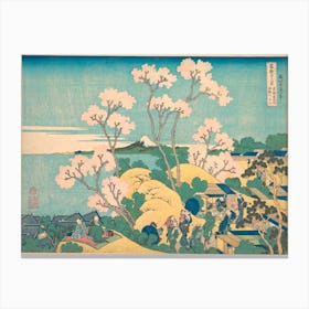Fuji From Gotenyama On The Tōkaidō At Shinagawa Katsushika Hokusai Canvas Print