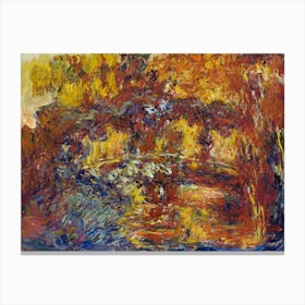 The Japanese Footbridge , Claude Monet Canvas Print