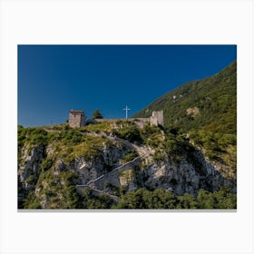 Castle On A Cliff Canvas Print