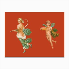 Cupids And Angels Canvas Print