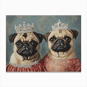 Regal Pug 6 Canvas Print