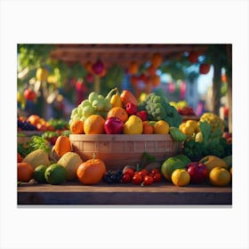 Fruits Stock Image 1 Canvas Print