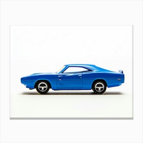 Toy Car 69 Dodge Charger Daytona Blue Canvas Print