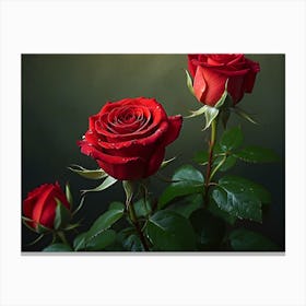 Red Roses Canvas Print