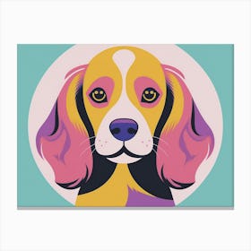 Spaniel Dog Portrait Illustration Canvas Print