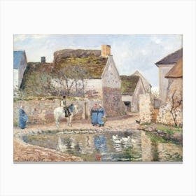 A Pond In Ennery (1874), Camille Pissarro Canvas Print