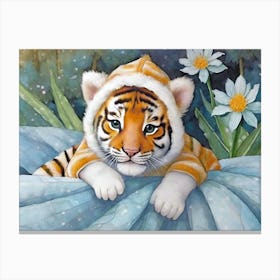 Sweet Tiger Cub 1 Canvas Print