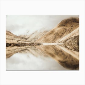 Mountain Lake Reflection Canvas Print