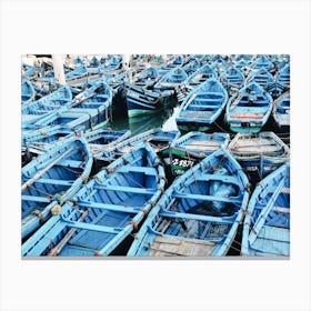 Blue Boats Canvas Print