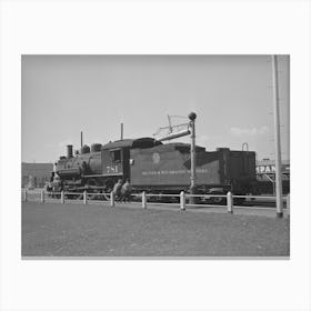 D & R G W Railroad Locomotive, Montrose, Colorado By Russell Lee Canvas Print