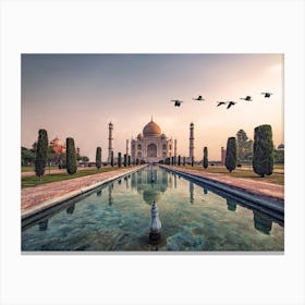 Taj Mahal Morning Canvas Print