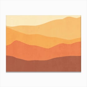 Abstract Landscape - sunset Canvas Print