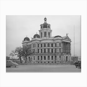 Courthouse At Gatesville, Texas By Russell Lee Canvas Print