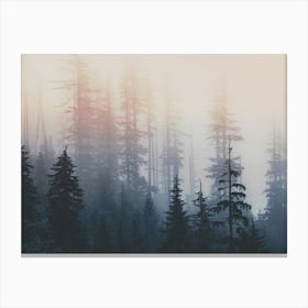 Pacific Northwest Forest Pastel Wanderlust Canvas Print
