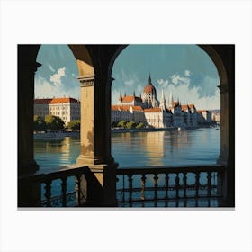 Budapest Cityscape art Canvas Print