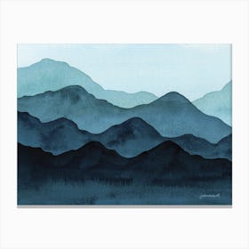 Blue Ridge Mountains Landscape Canvas Print