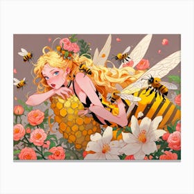Bee Girl 1 Canvas Print