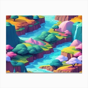 3d Landscape Canvas Print