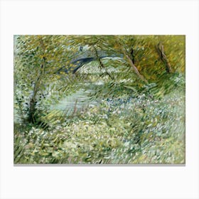 River Bank In Springtime (1887), Vincent Van Gogh Canvas Print
