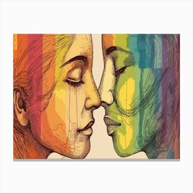 Rainbow Love 2 Canvas Print