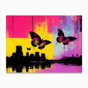 Butterfly City Canvas Print