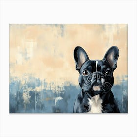 Minimal Frenchie 11 Canvas Print