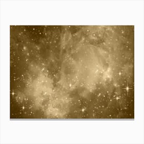 Peach Shade Galaxy Space Background Canvas Print