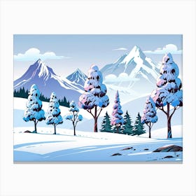 Winter Landscape 12 Canvas Print