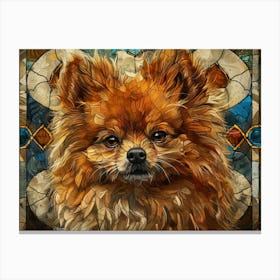 Pomeranian Fine Art Portrait 1 Canvas Print