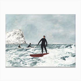 Cold Surf Canvas Print