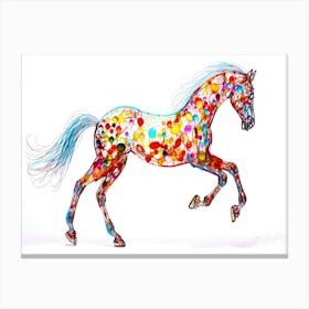 Crystal Pony - Pink Crystal Horse Canvas Print