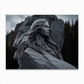 Statue Of A Woman 7 Canvas Print