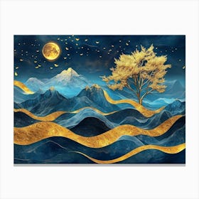 3d Modern Art With Light Background Canvas Print