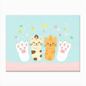 Cat Paw (20) Canvas Print