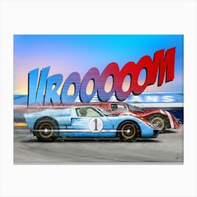 Ford Gt40 Miles vs Ferrari 330 Canvas Print