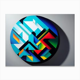 Abstract Geometric Painting Canvas Print