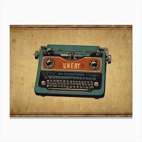 Typewriter Canvas Print