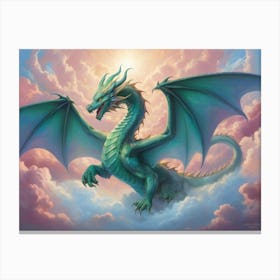 Dragon In The Sky 8 Canvas Print