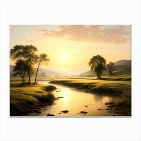 Silent Morning 1863 Canvas Print